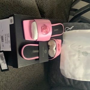 versace Baby Pink slides